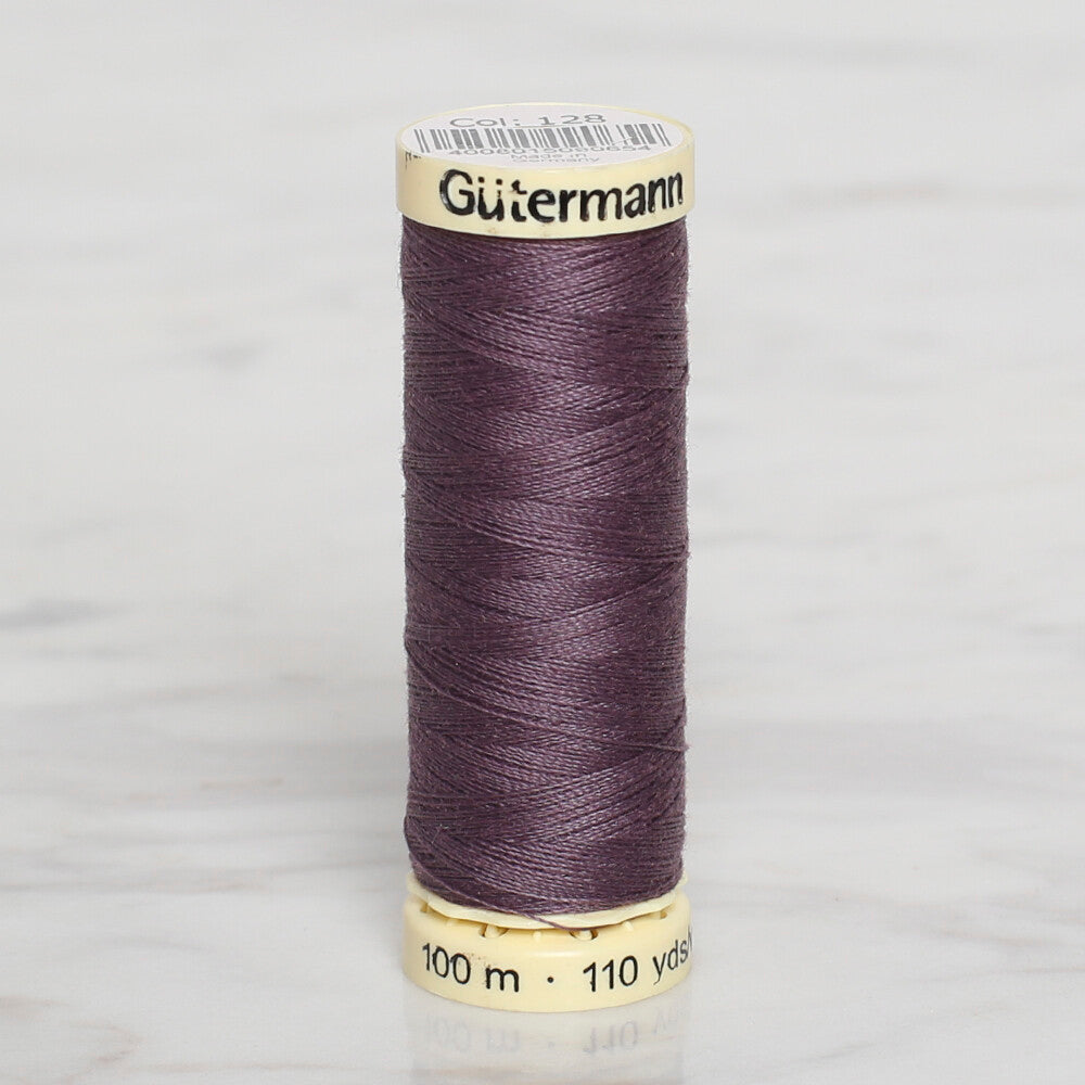 Gütermann Sewing Thread, 100m, Purple - 128