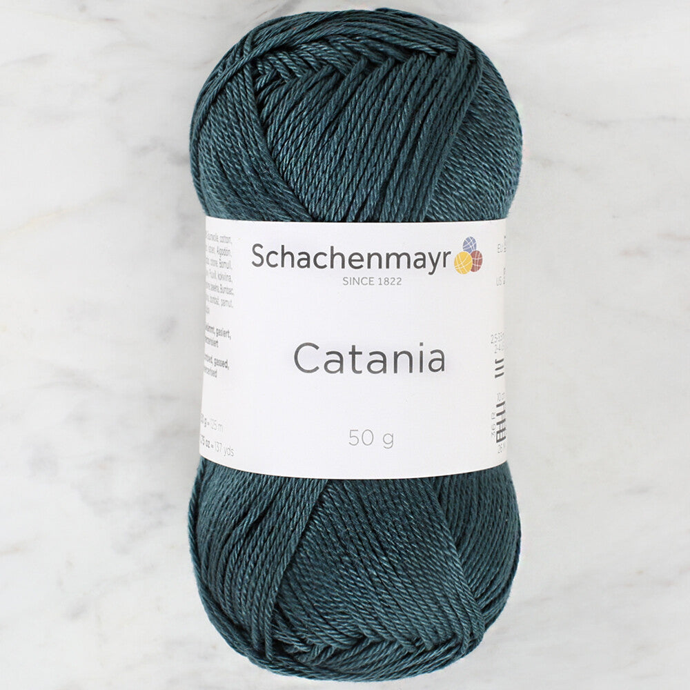 Schachenmayr Catania 50gr Yarn, Petrol Green - 00244