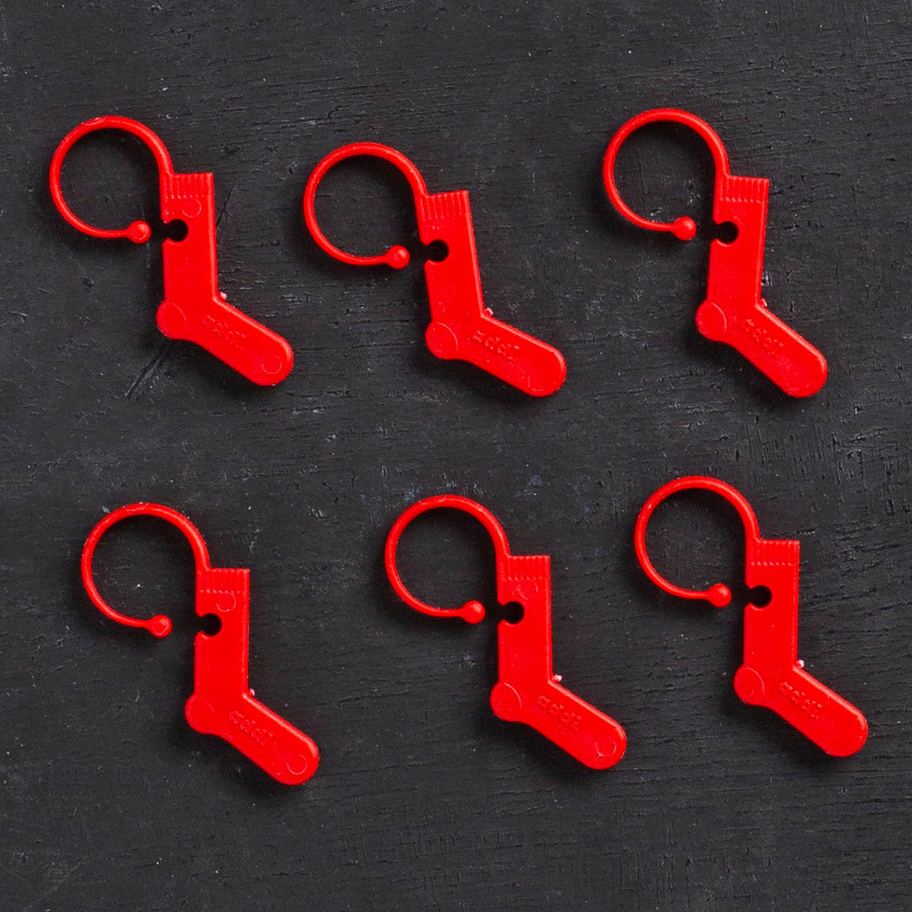 Addi 6 pcs Sock Shape Stitch Marker - 408-2