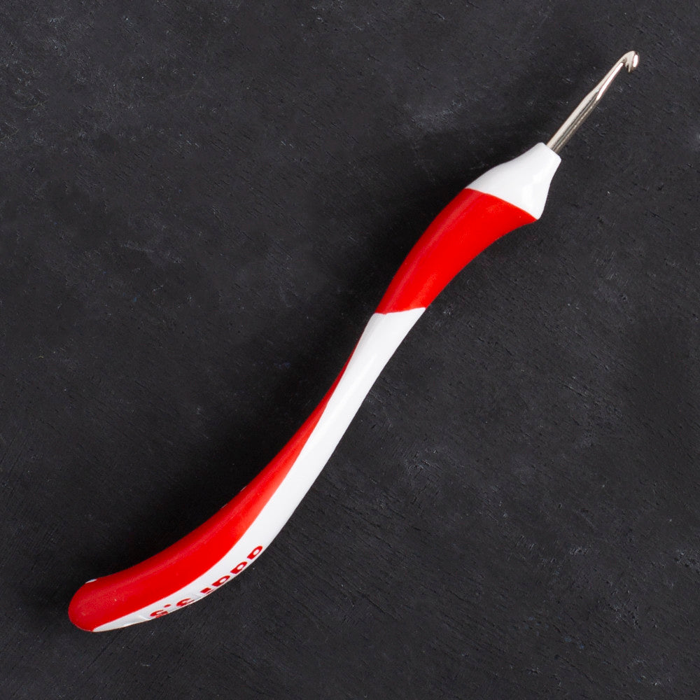 Addi Swing 3.5mm 16cm Ergonomic Crochet Hook, Red - 140-7