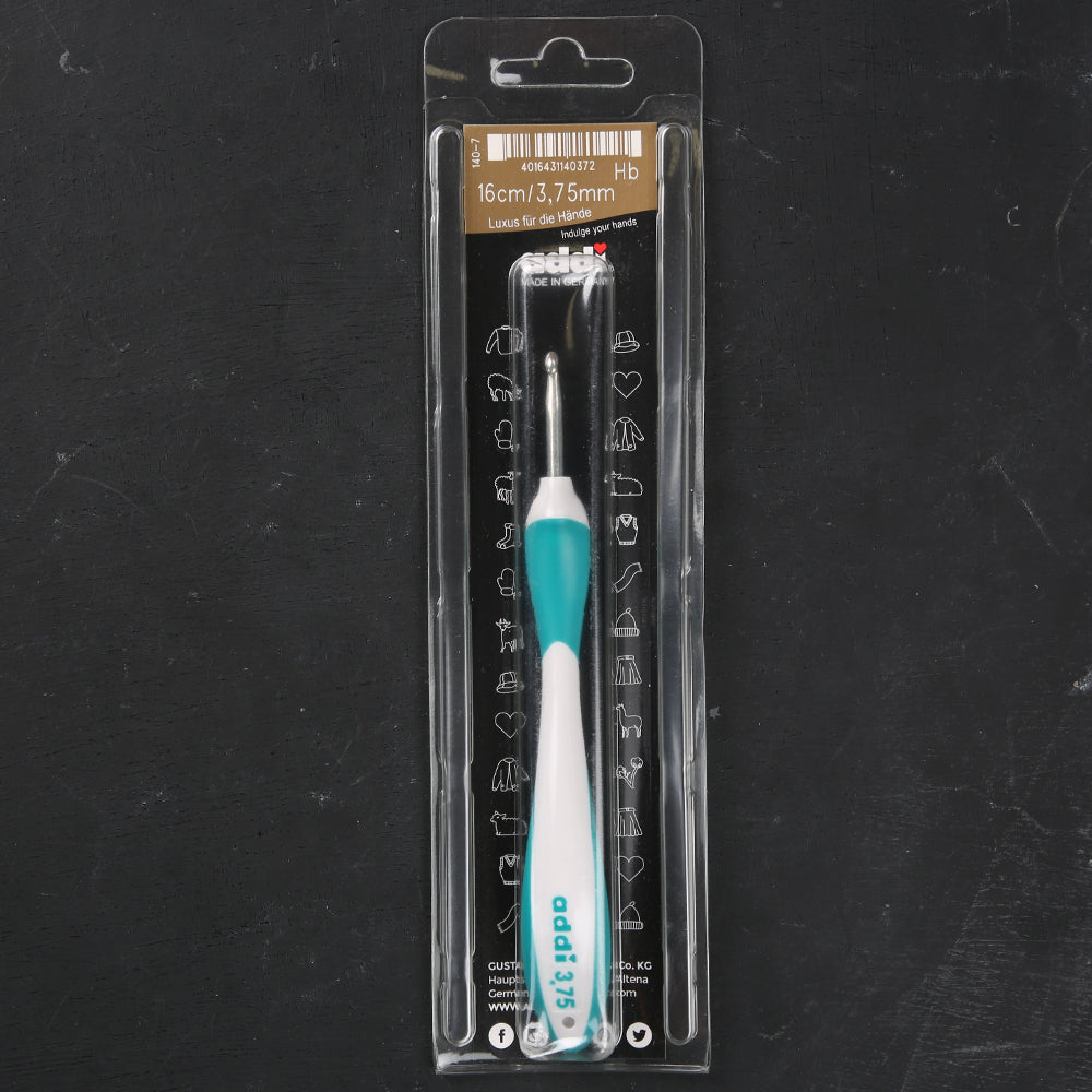 Addi Swing 3.75mm 16cm Crochet Hook with Ergonomic Handle - 140-7