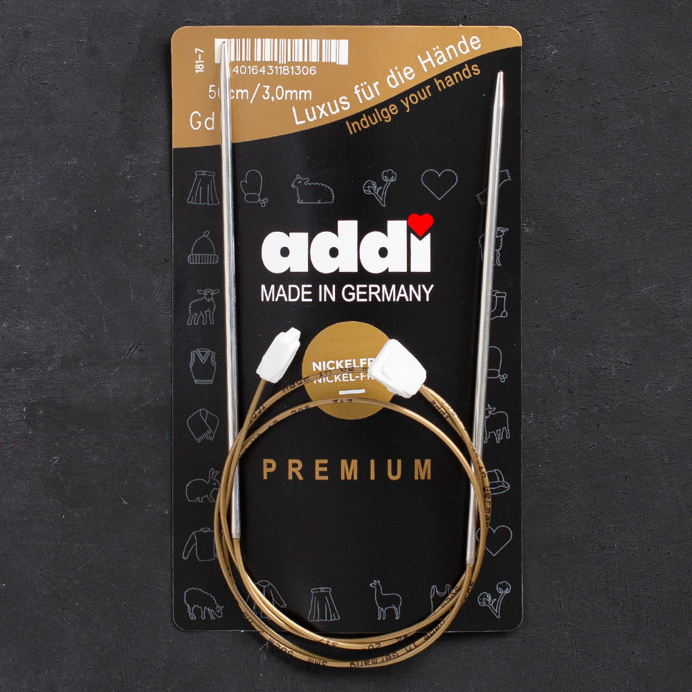 Addi 3mm 50cm Flexi-Bel Knitting Needle - 181-7