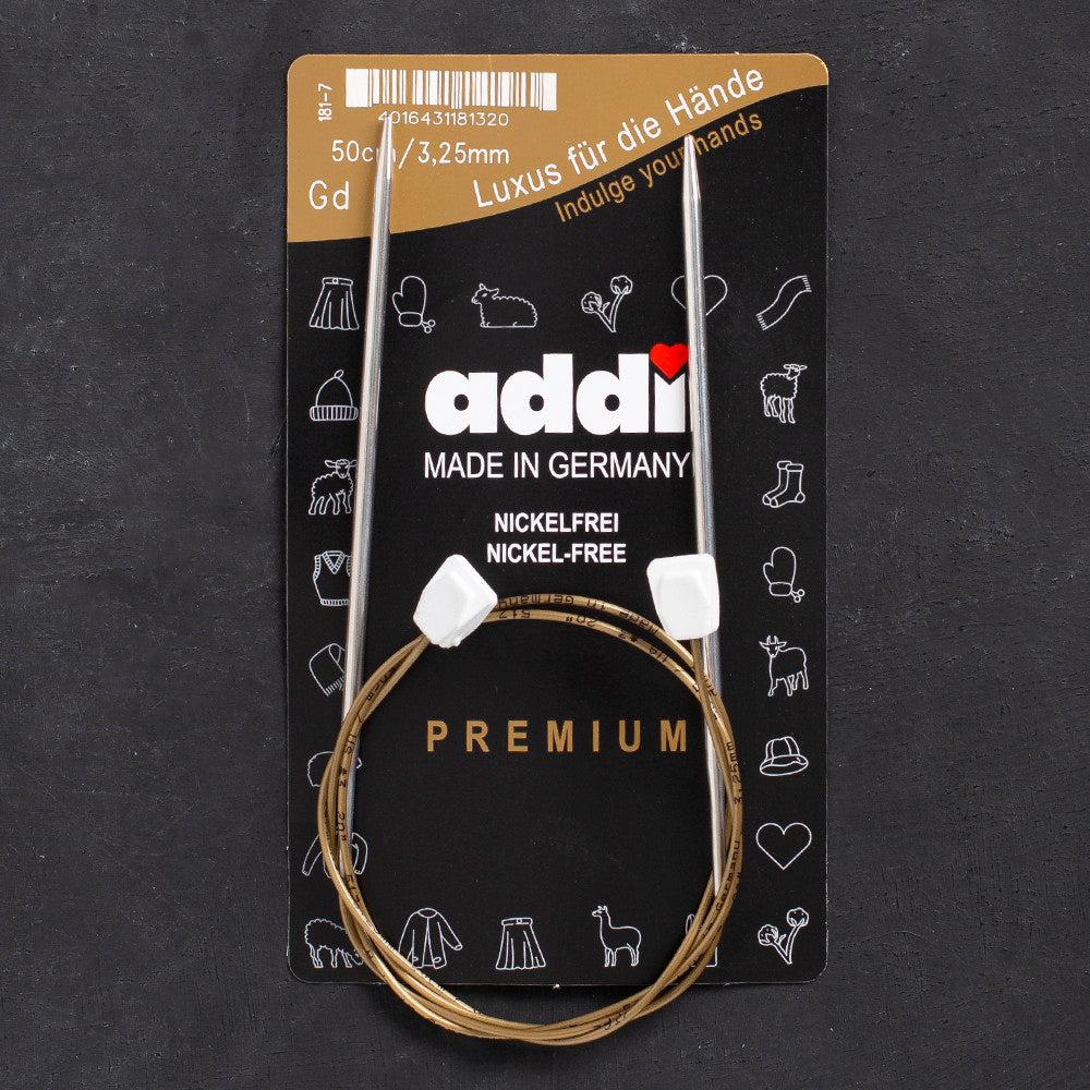 Addi 3.25mm 50cm Flexi-Bel Knitting Needle - 181-7