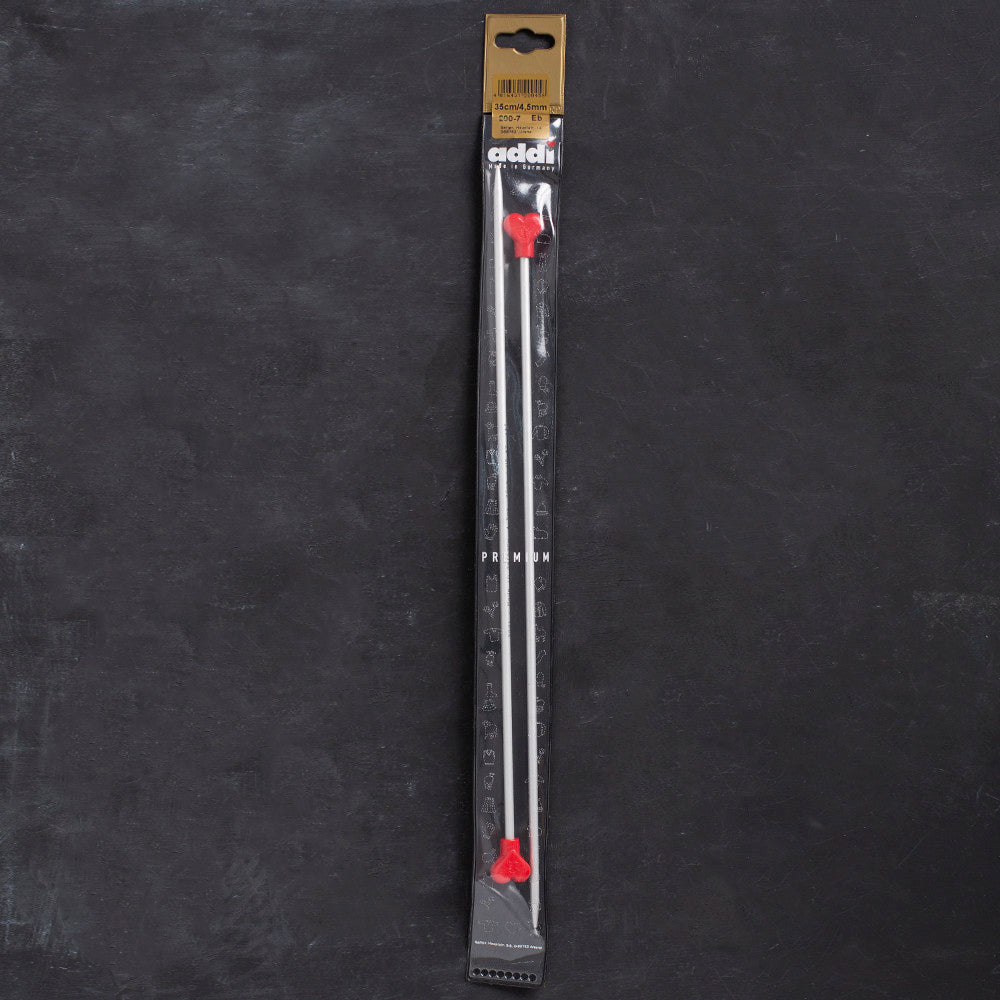 Addi 4.5 mm 35 cm Jacket Knitting Needles, Aluminium - 200-7/35/4.5