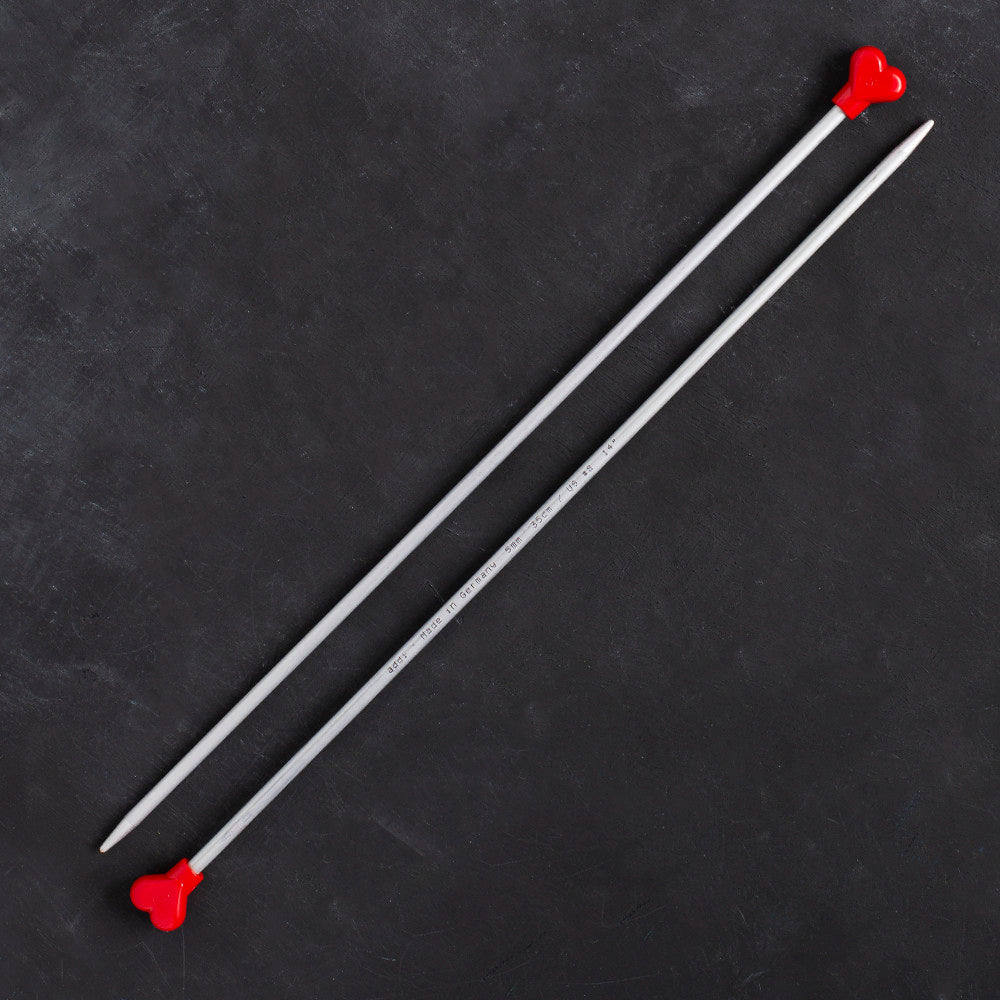 Addi 5 mm 35 cm Jacket Knitting Needles, Aluminium - 200-7/35/5