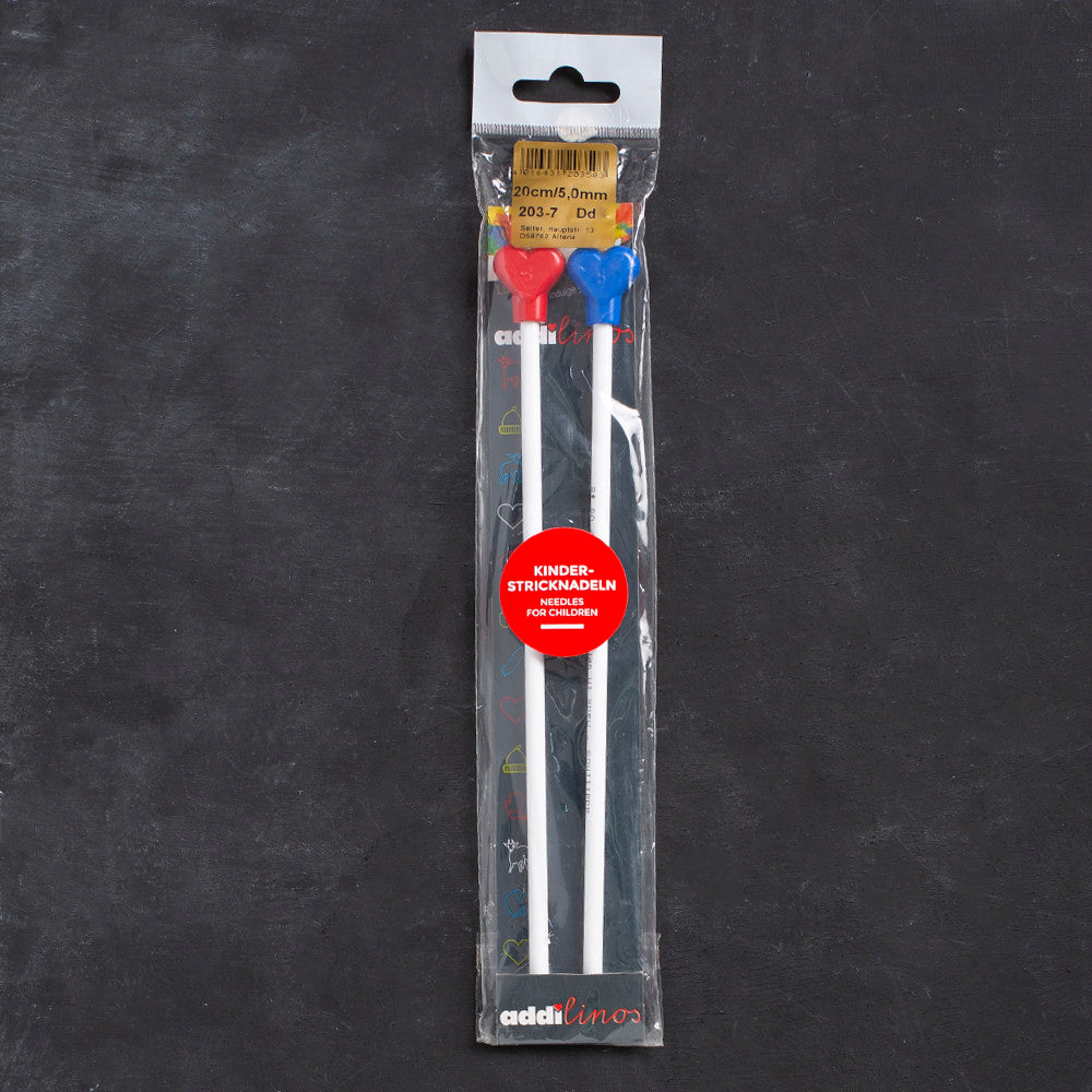 Addi Addilinos 5mm 20cm Kids Design Knitting Needle with Knob - 203-7