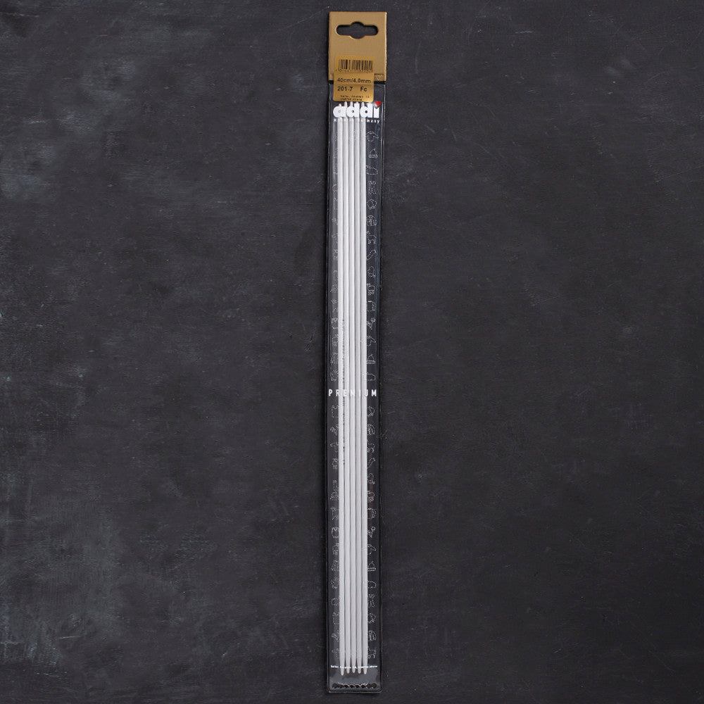 Addi 4 mm 40 cm Double Pointed Needles, Set of 5 Pcs - 201-7