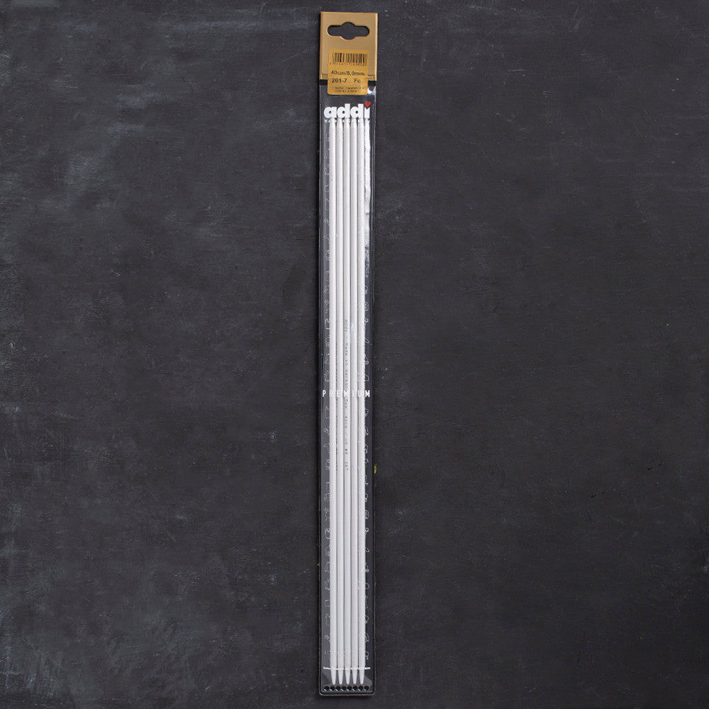 Addi 5 mm 40 cm Double Pointed Needles, Set of 5 Pcs - 201-7