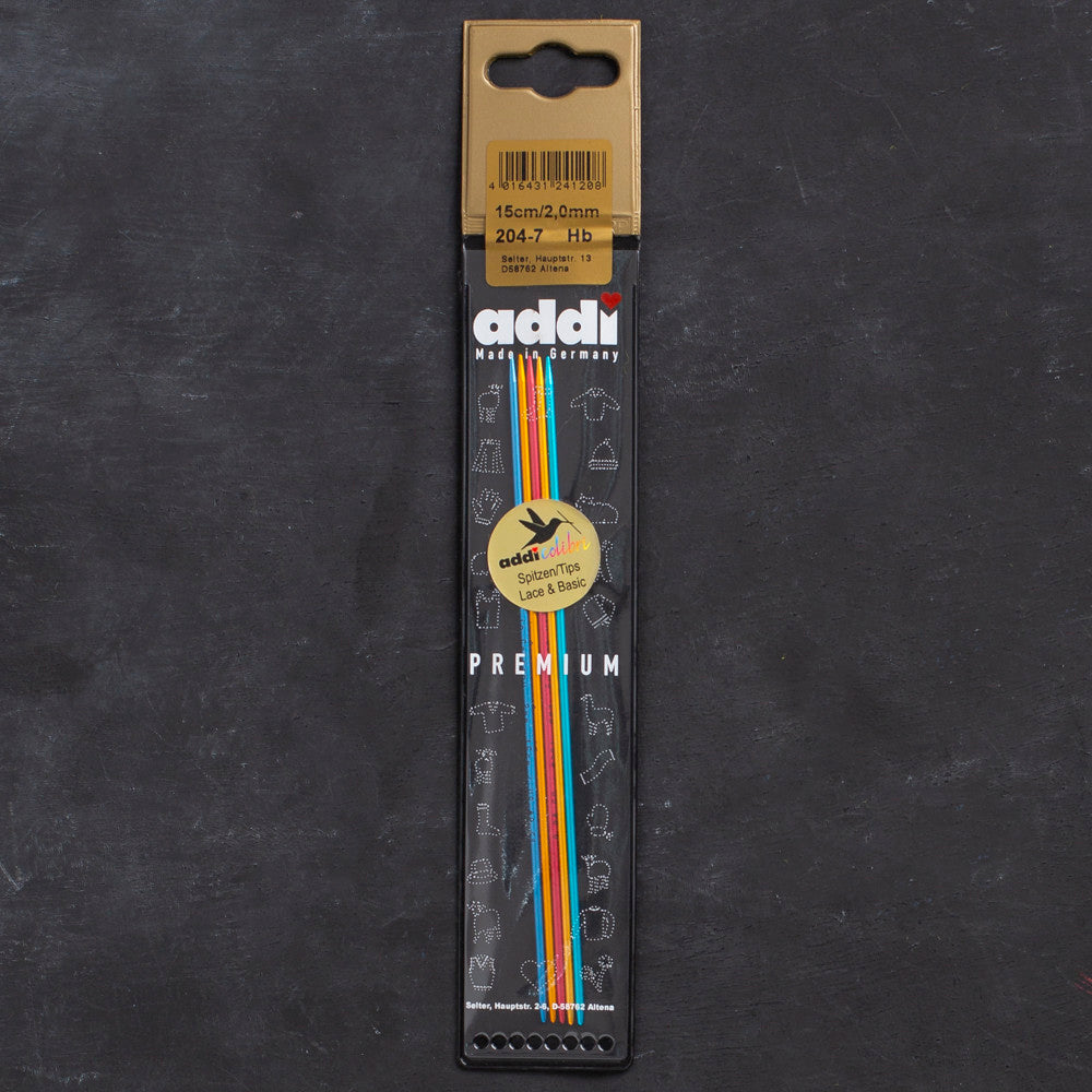 Addi Colibri 2mm 15cm Double-pointed Needles - 204-7