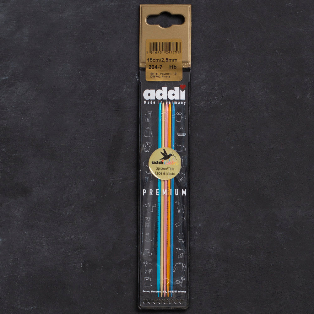 Addi Colibri 2.5mm 15cm Double-pointed Needles - 204-7