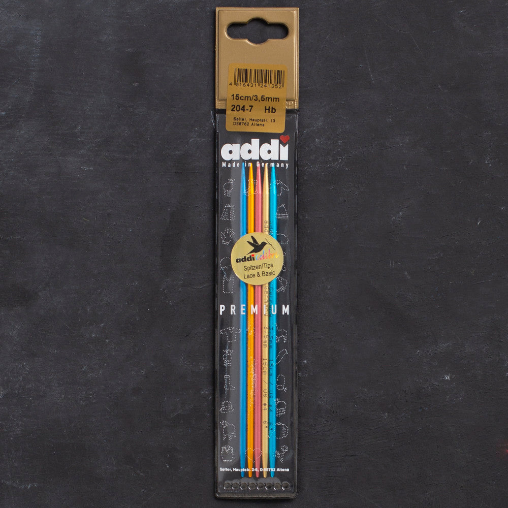 Addi Colibri 3.5mm 15cm Double-pointed Needles - 204-7
