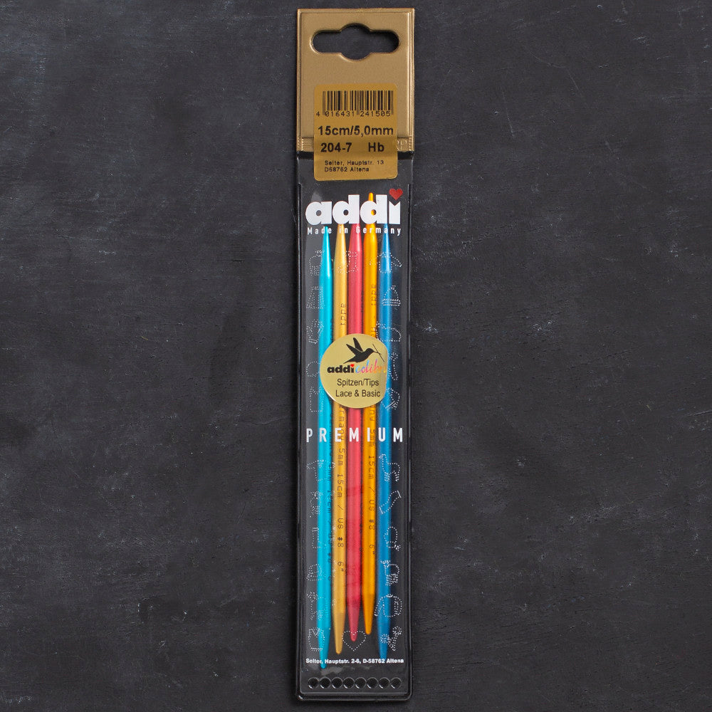 Addi Colibri 5mm 15cm Double-pointed Needles - 204-7