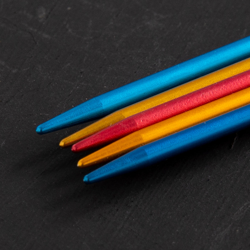 Addi Colibri 2mm 20cm Double Pointed Needle, Assorted Colors - 204-7