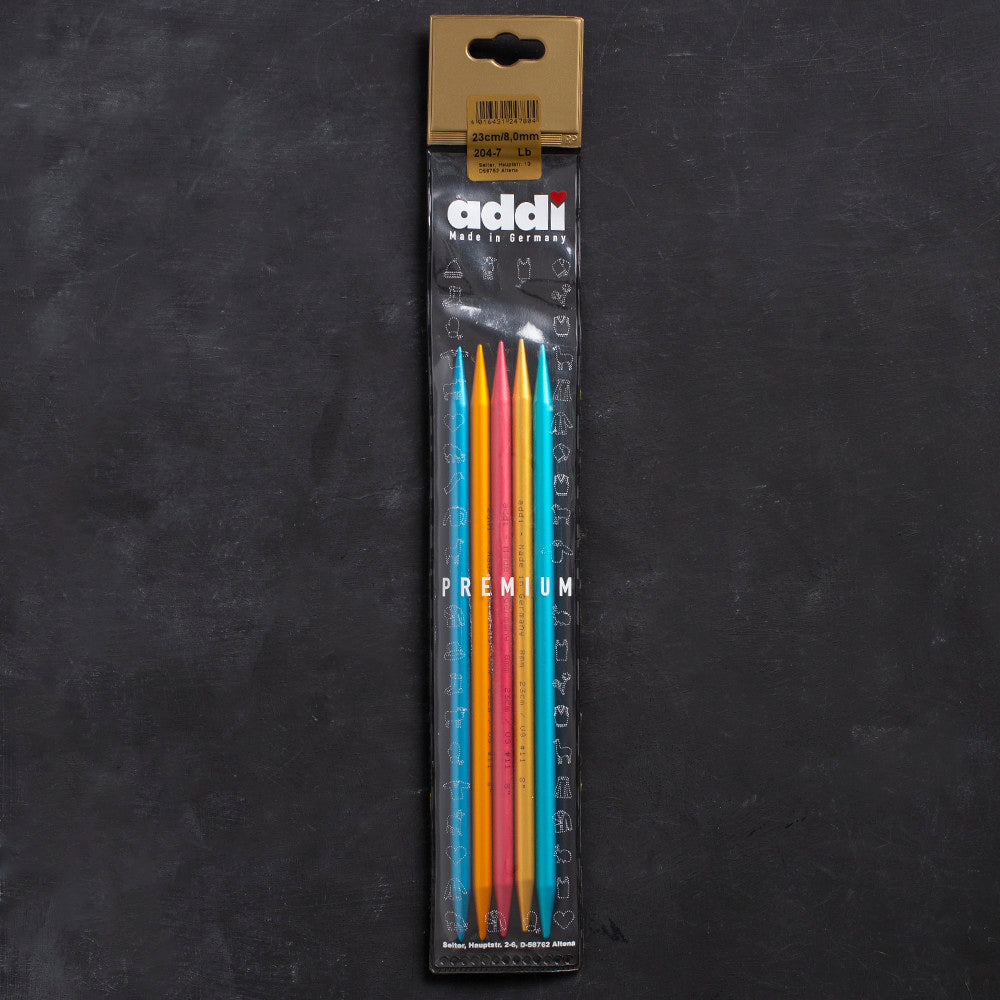 Addi Colibri 8mm 23cm Double pointed Needles - 204-7