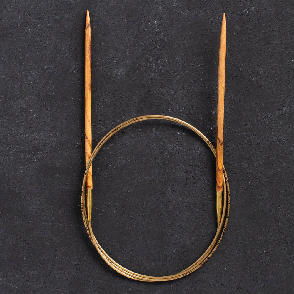 Addi Olive Wood 4mm 100cm Circular Knitting Needles - 575-7