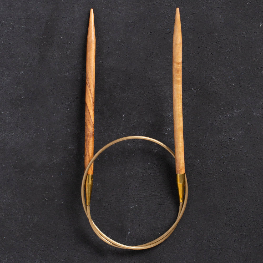 Addi Olive Wood 6mm 60cm Circular Knitting Needles - 575-7