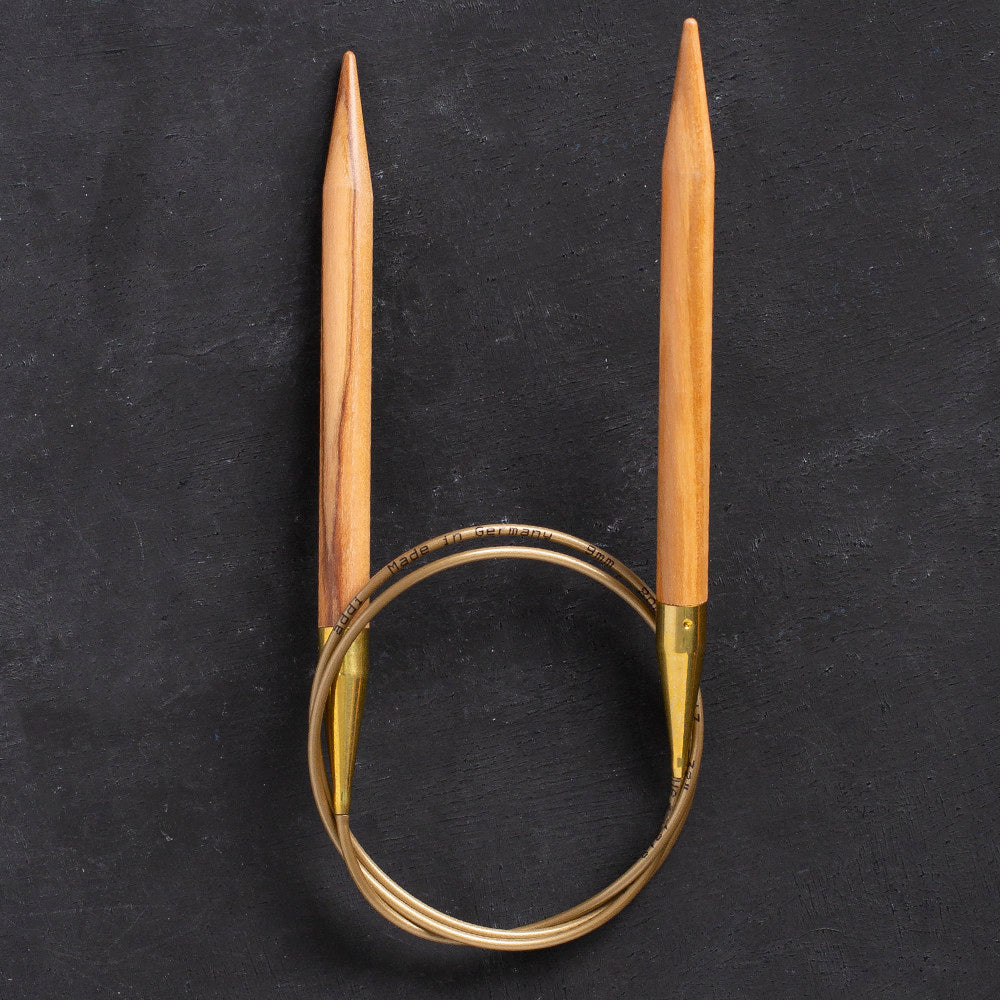 Addi Olive Wood 9mm 80cm Circular Knitting Needles - 575-7