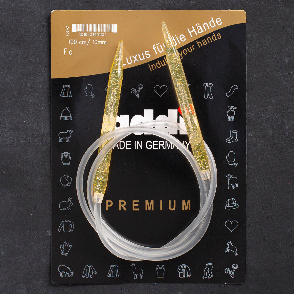 Addi Champagne 10mm 100cm Circular Knitting Needles - 405-7/100/10