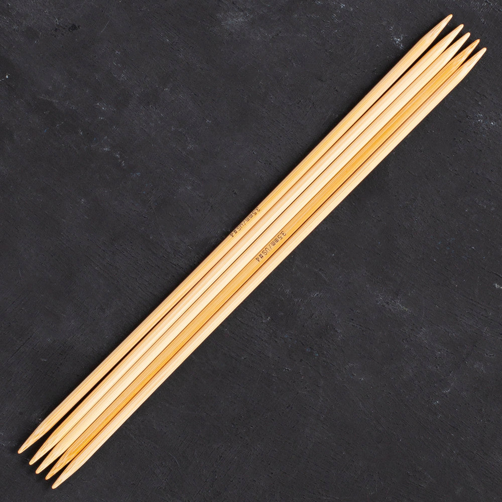 Addi 3.5mm 20cm Bamboo Double-pointed Needles - 501-7/20/3.5