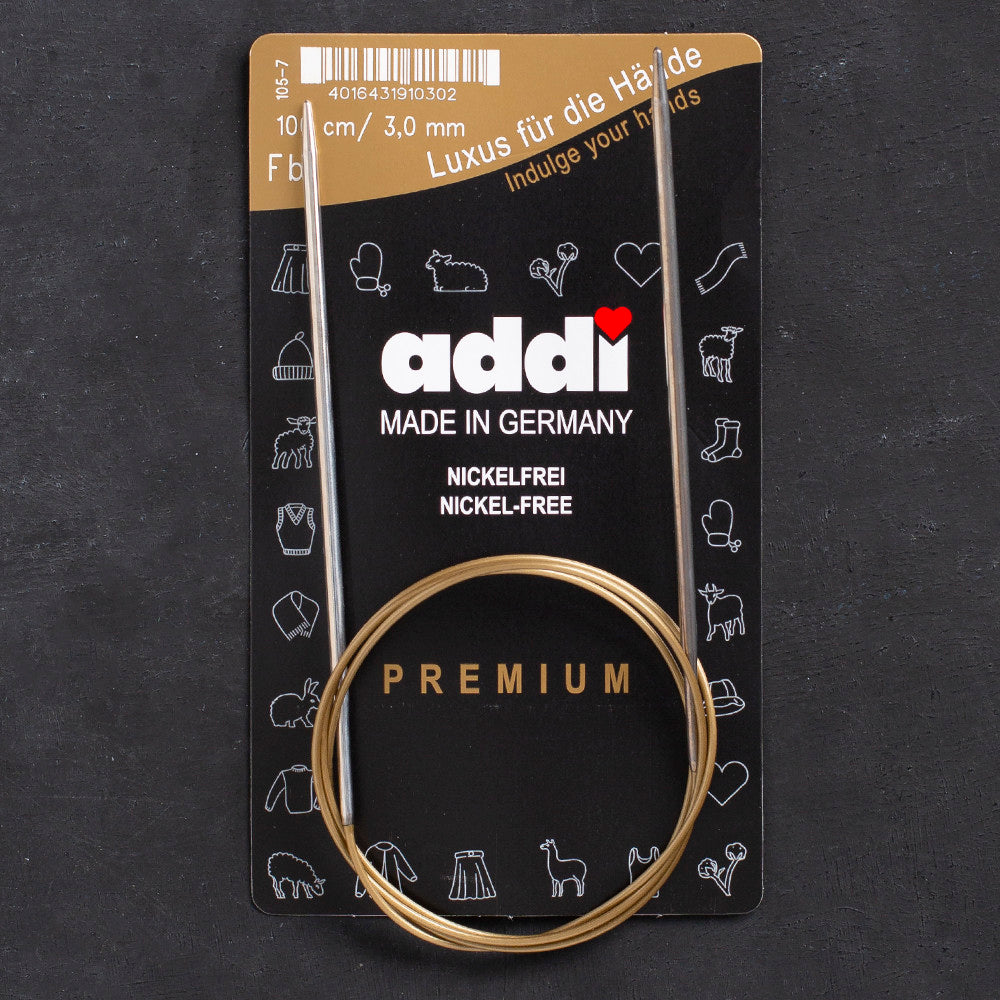 Addi 3mm 100cm Circular Knitting Needles - 105-7
