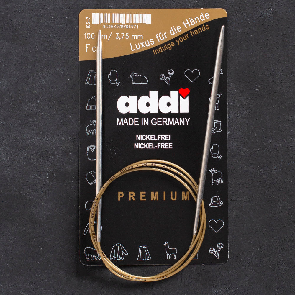Addi 3.75mm 100cm Circular Knitting Needles - 105-7