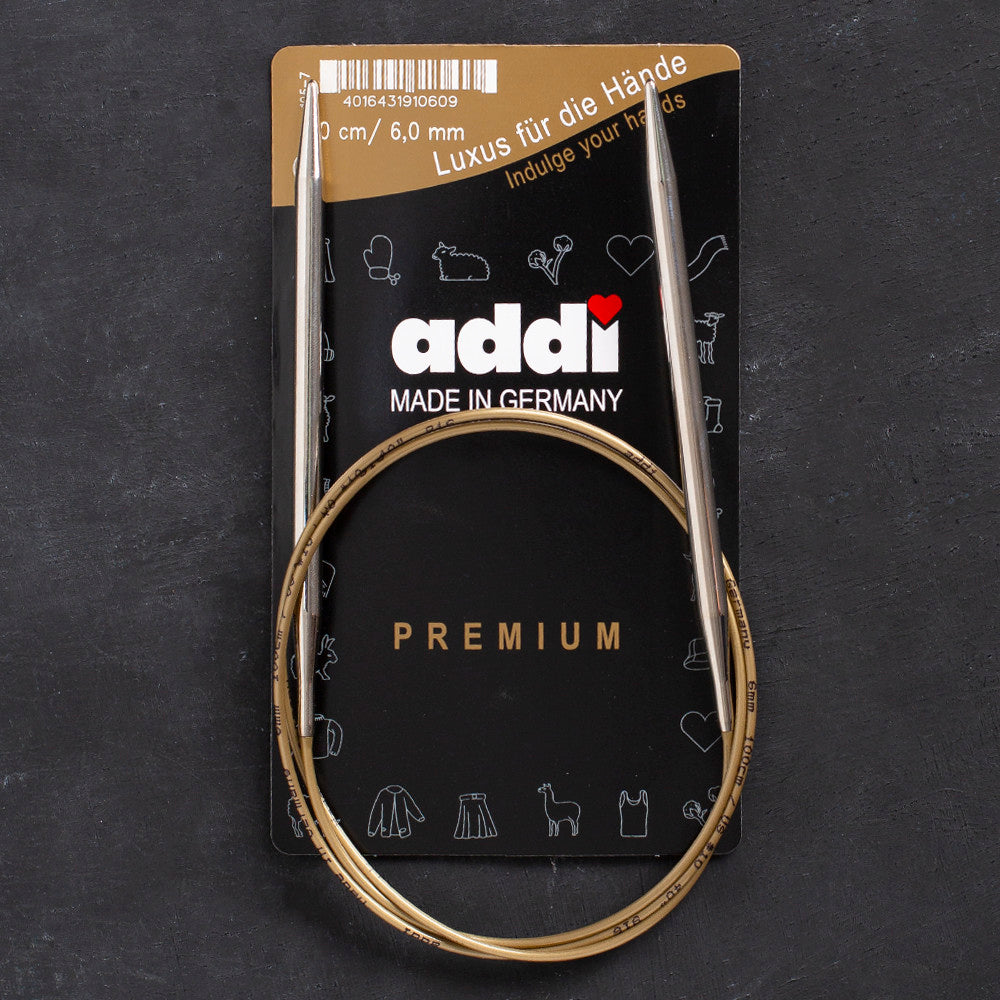 Addi 6mm 100cm Circular Knitting Needles - 105-7