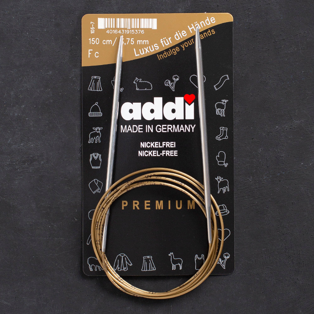Addi 3.75mm 150cm Circular Knitting Needles - 105-7