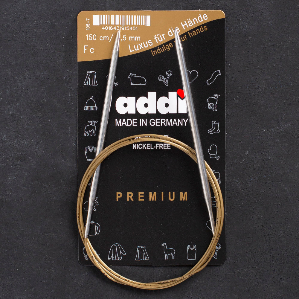 Addi 4.5mm 150cm Circular Knitting Needles - 105-7