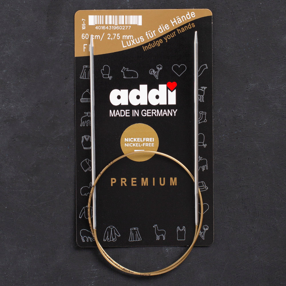Addi 2.75mm 60cm Circular Knitting Needles - 105-7