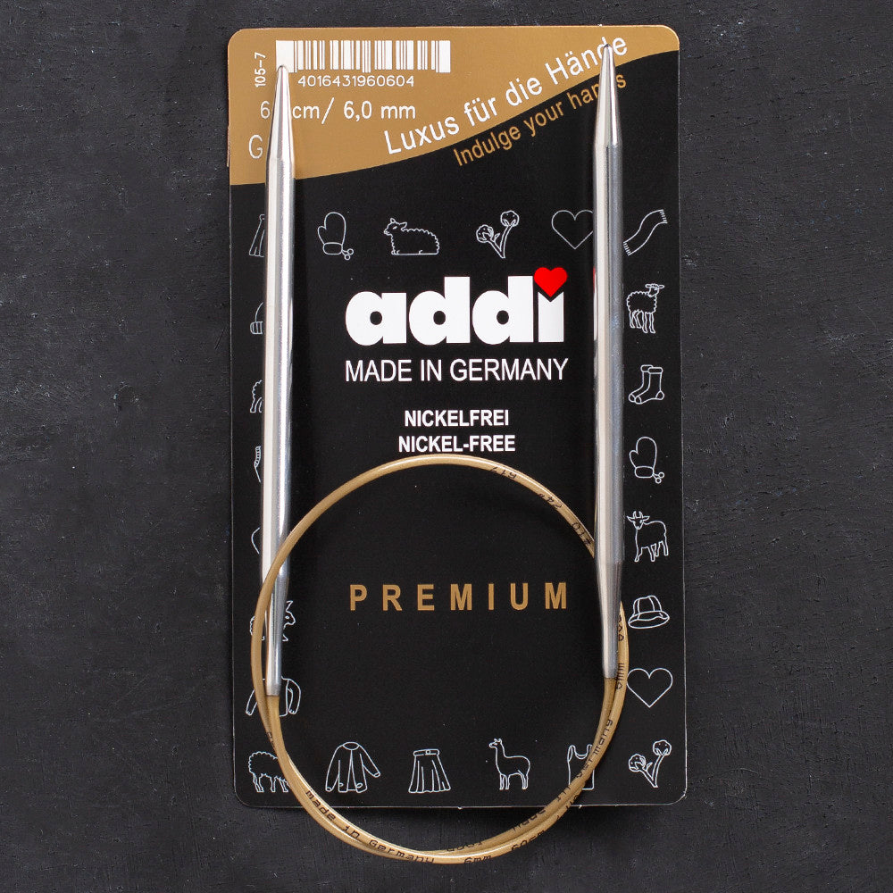 Addi 6mm 60Cm Circular Knitting Needles - 105-7