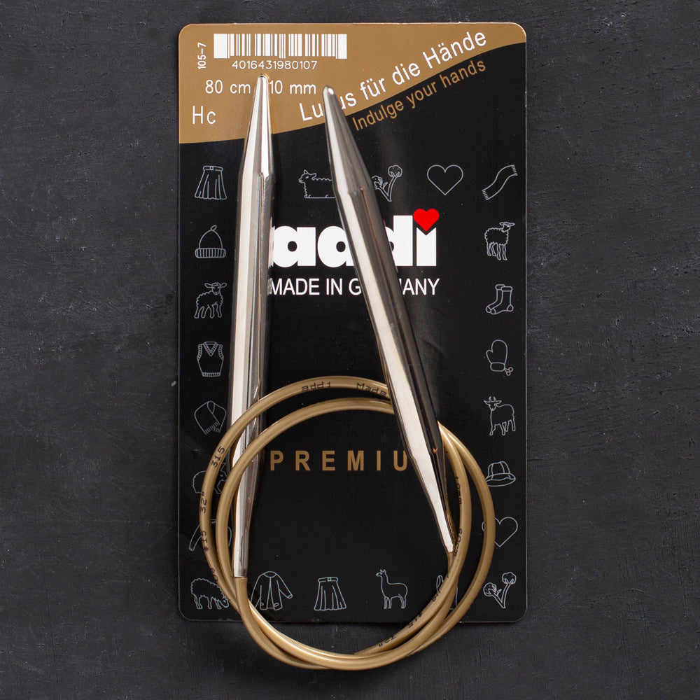 Addi 10mm 80cm Circular Knitting Needles - 105-7