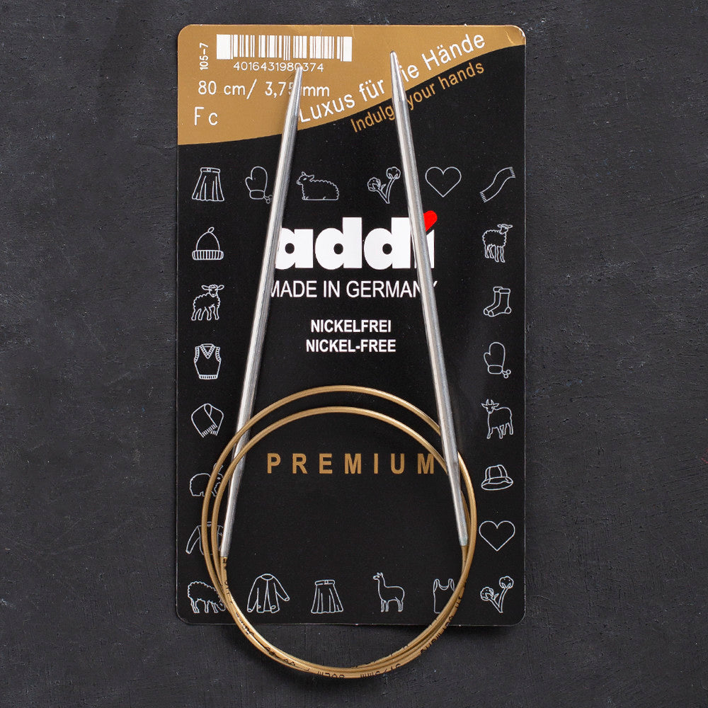 Addi 3.75mm 80cm Circular Knitting Needles - 105-7