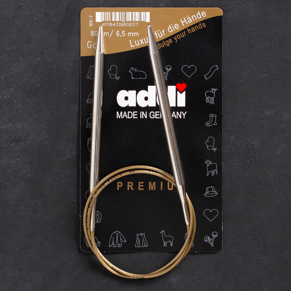 Addi 6.5mm 80cm Circular Knitting Needles - 105-7