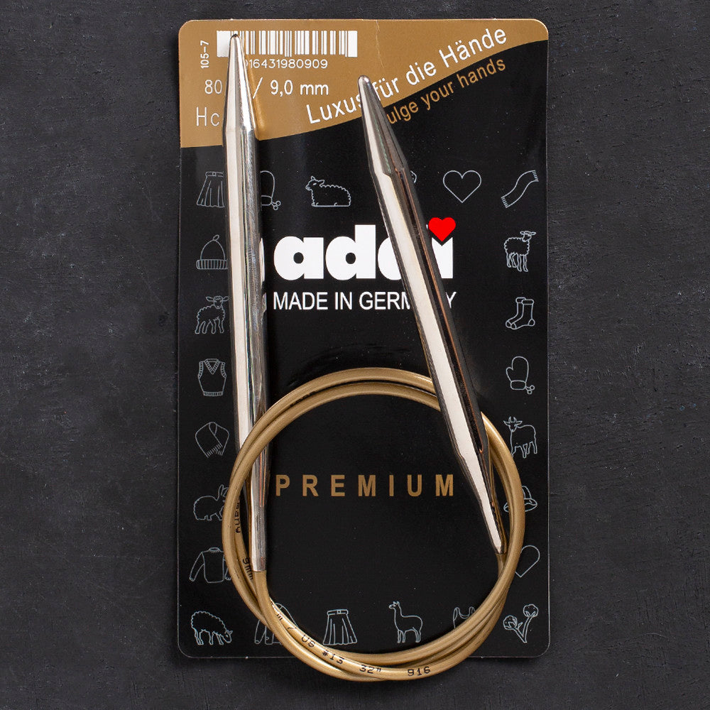 Addi 9mm 80cm Circular Knitting Needles - 105-7