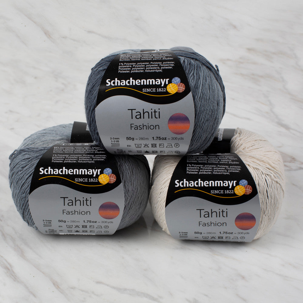 Schachenmayr Fashion Tahiti 50 gr Knitting Yarn, Variegated - 9811776 - 07614