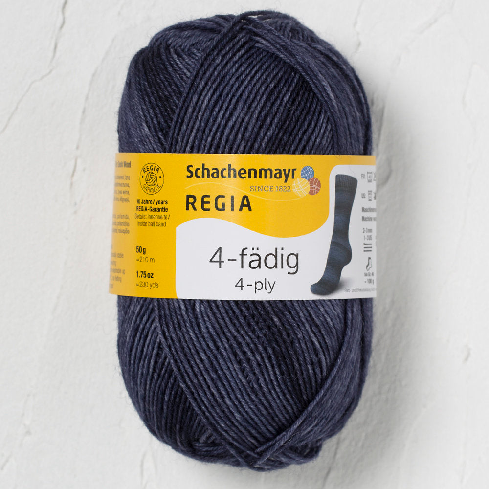 Schachenmayr Regia 4-Ply 50gr Color Sock Yarn, Blue 9801281-04390