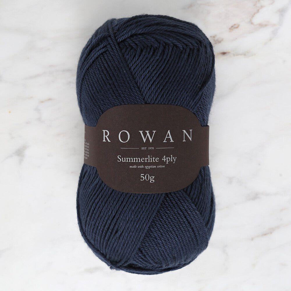 Rowan Summerlite 4Ply Yarn, Navy Blue - 00429