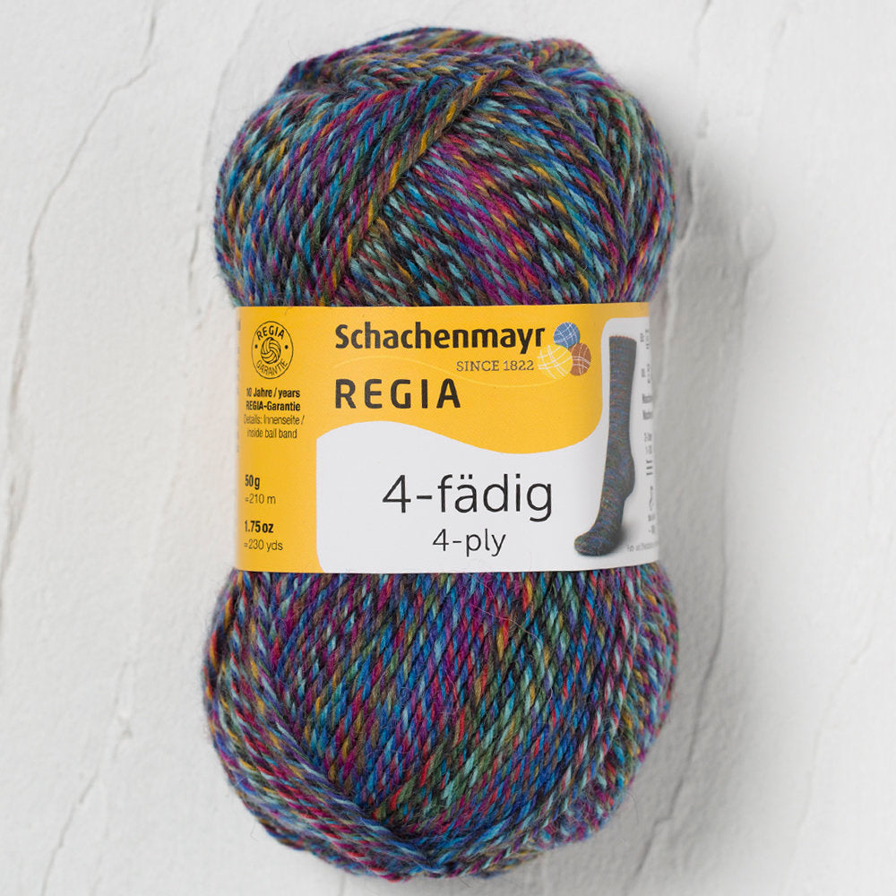 Schachenmayr Regia 4-Ply 50gr Color Sock Yarn, Multi-colors - 9801281-04067