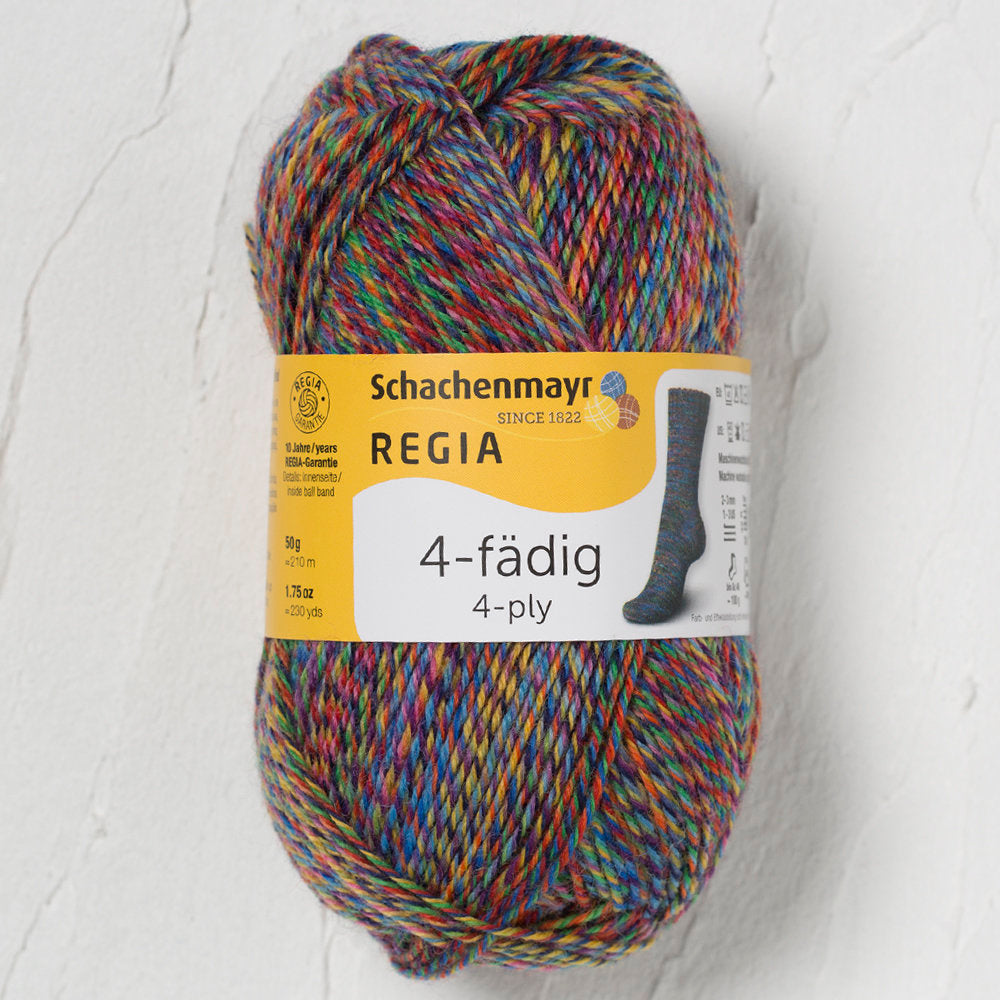 Schachenmayr Regia 4-Ply 50gr Color Sock Yarn, Multi Colors - 9801281-04068