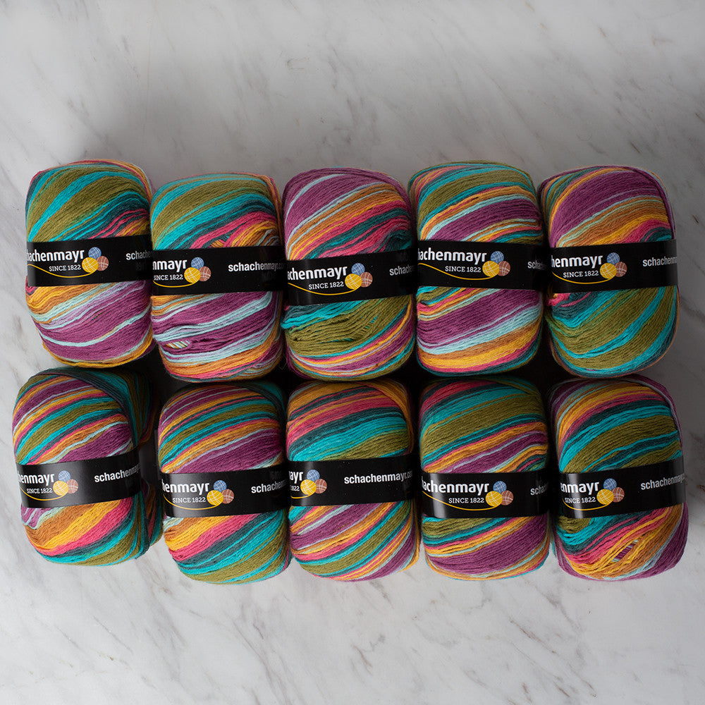 Schachenmayr Fashion Tahiti 50 gr Knitting Yarn, Variegated - 9811776 - 07642