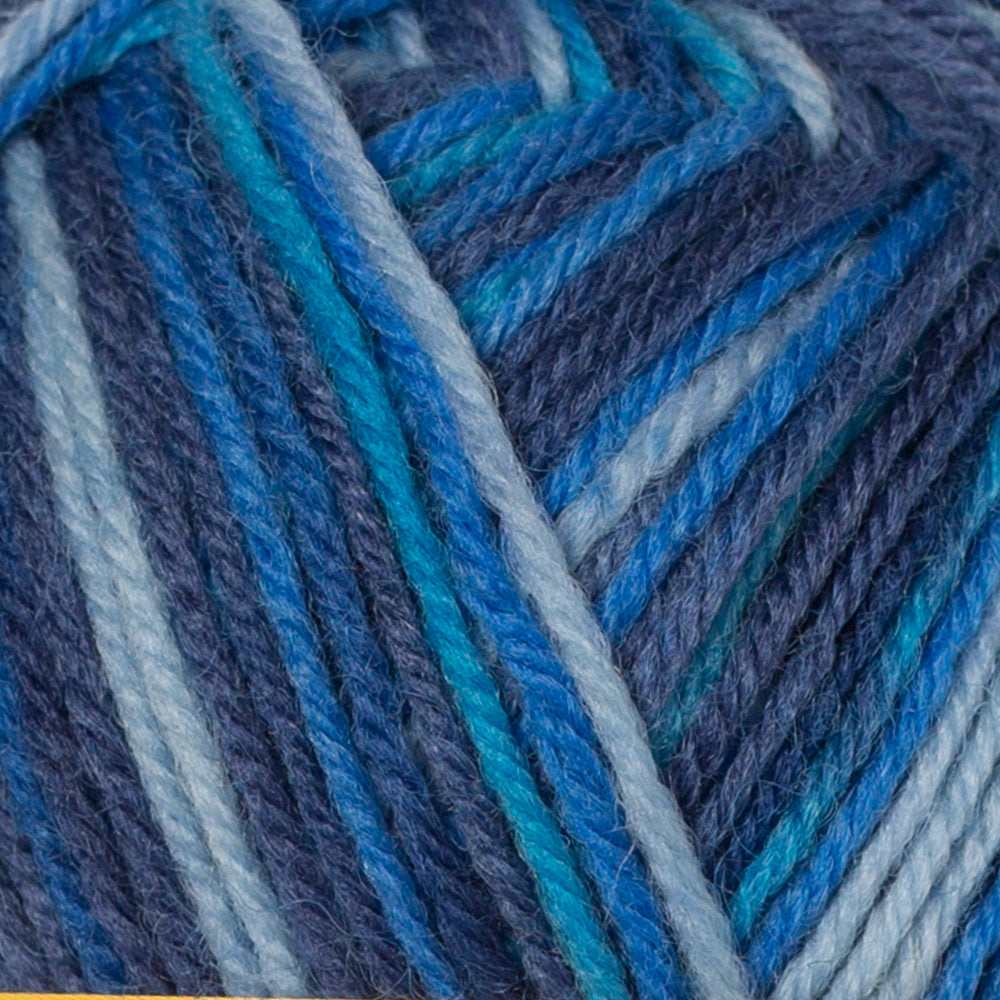 Schachenmayr Regia 4-Ply 50gr Color Sock Yarn, Multi Blue - 9801281-07388