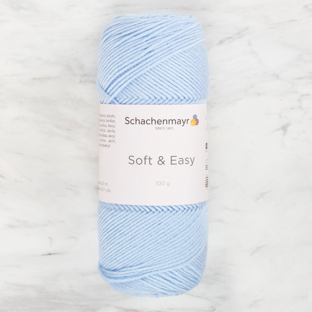 Schachenmayr Soft & Easy Knitting Yarn, Baby Blue - 9807353 - 00051