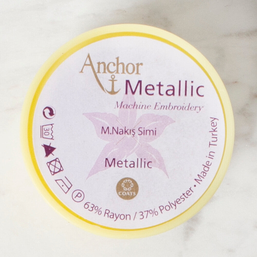 Anchor No: 50 25g Metallic Machine Embroidery Thread - 22182533