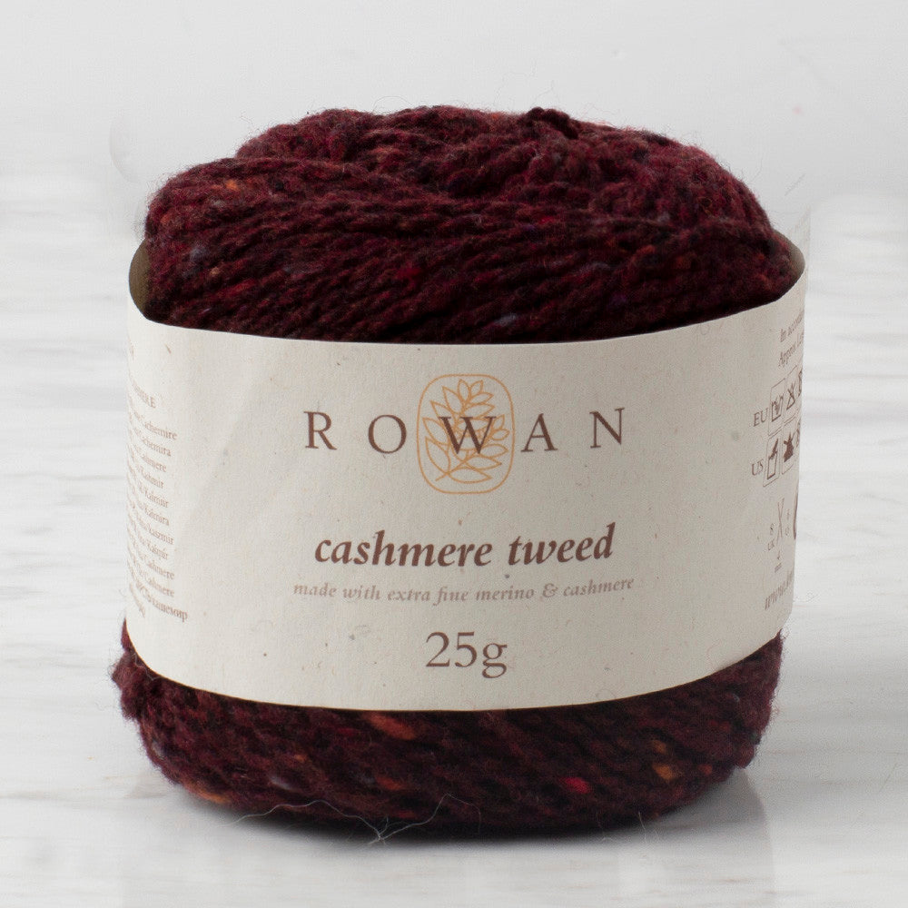 Rowan Cashmere Tweed 25gr Yarn, Andorra Red - 6