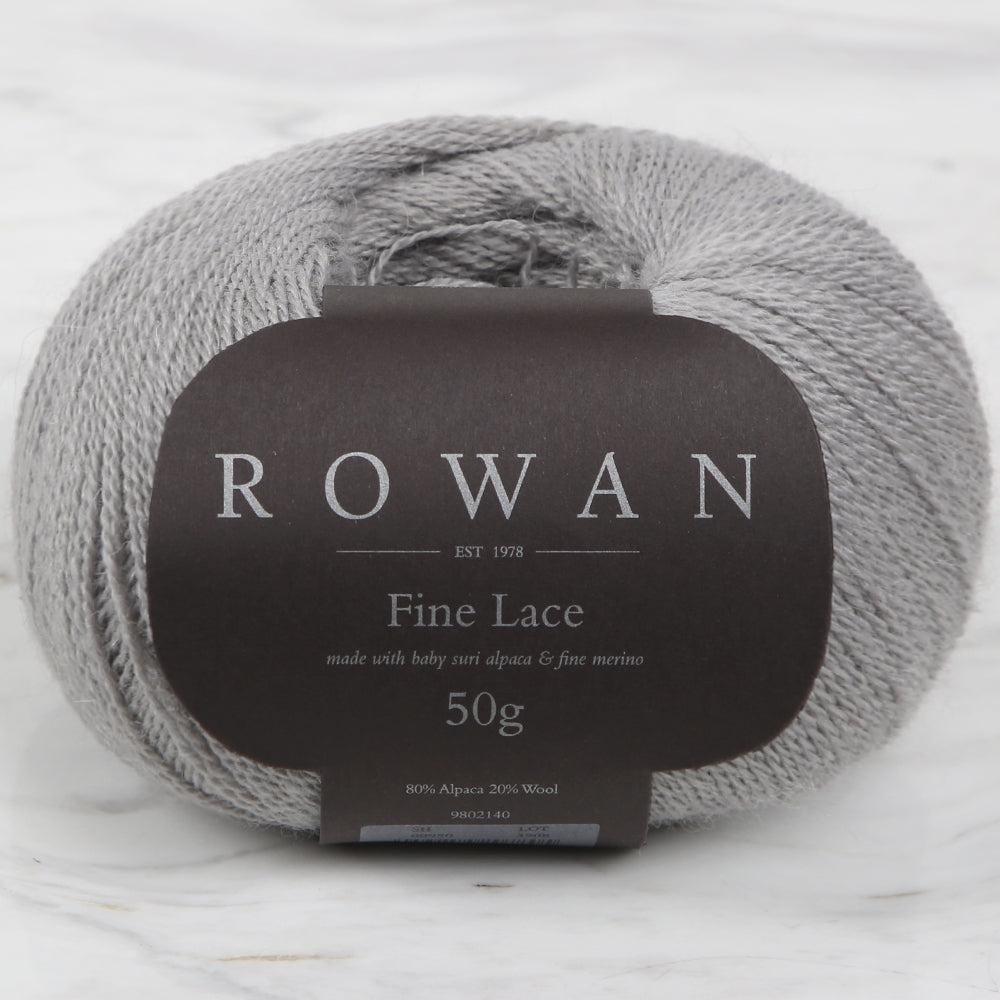 Rowan Fine Lace 50gr Hand Knitting Yarn, Grey - 00950