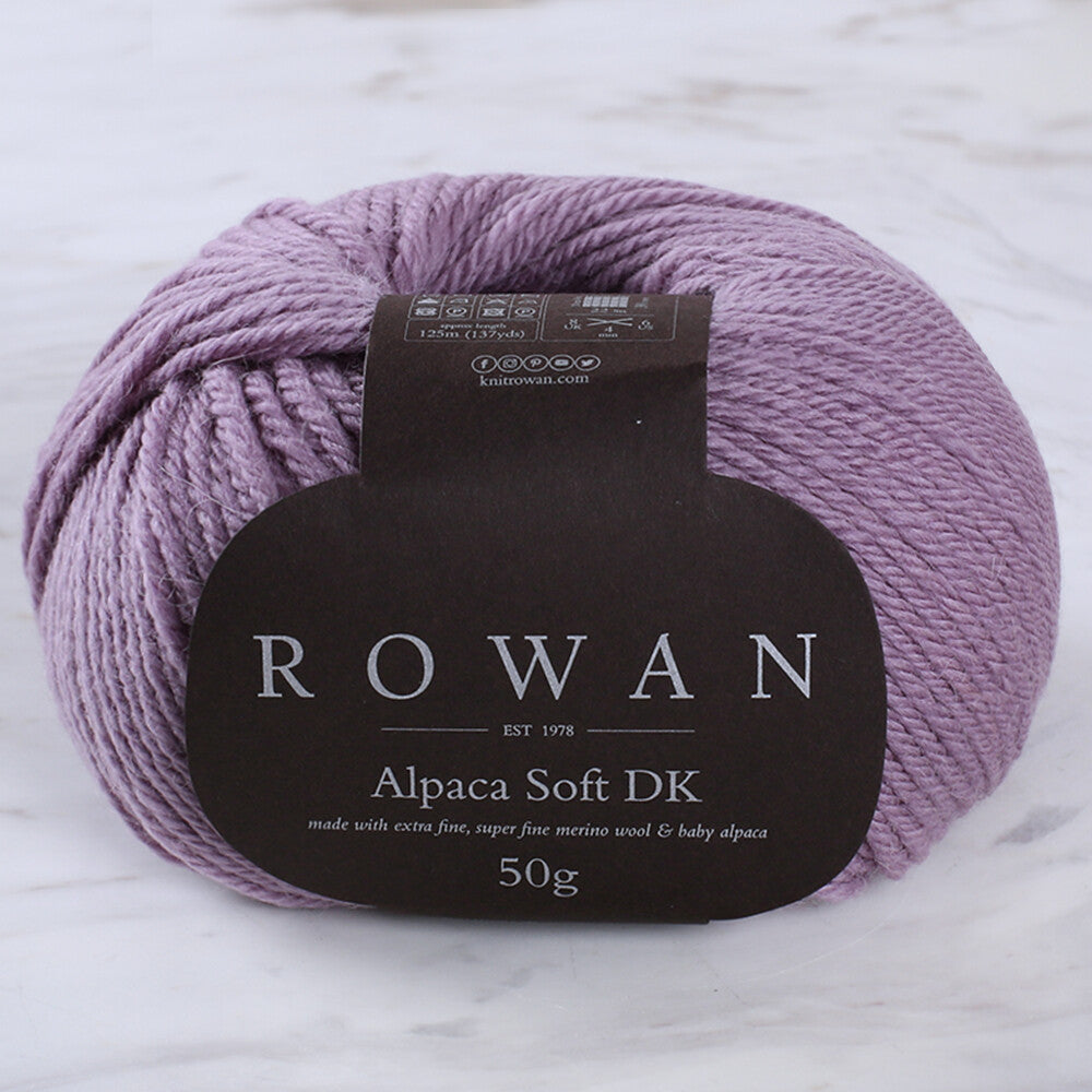 Rowan Alpaca Soft DK Yarn, Lilac 00209
