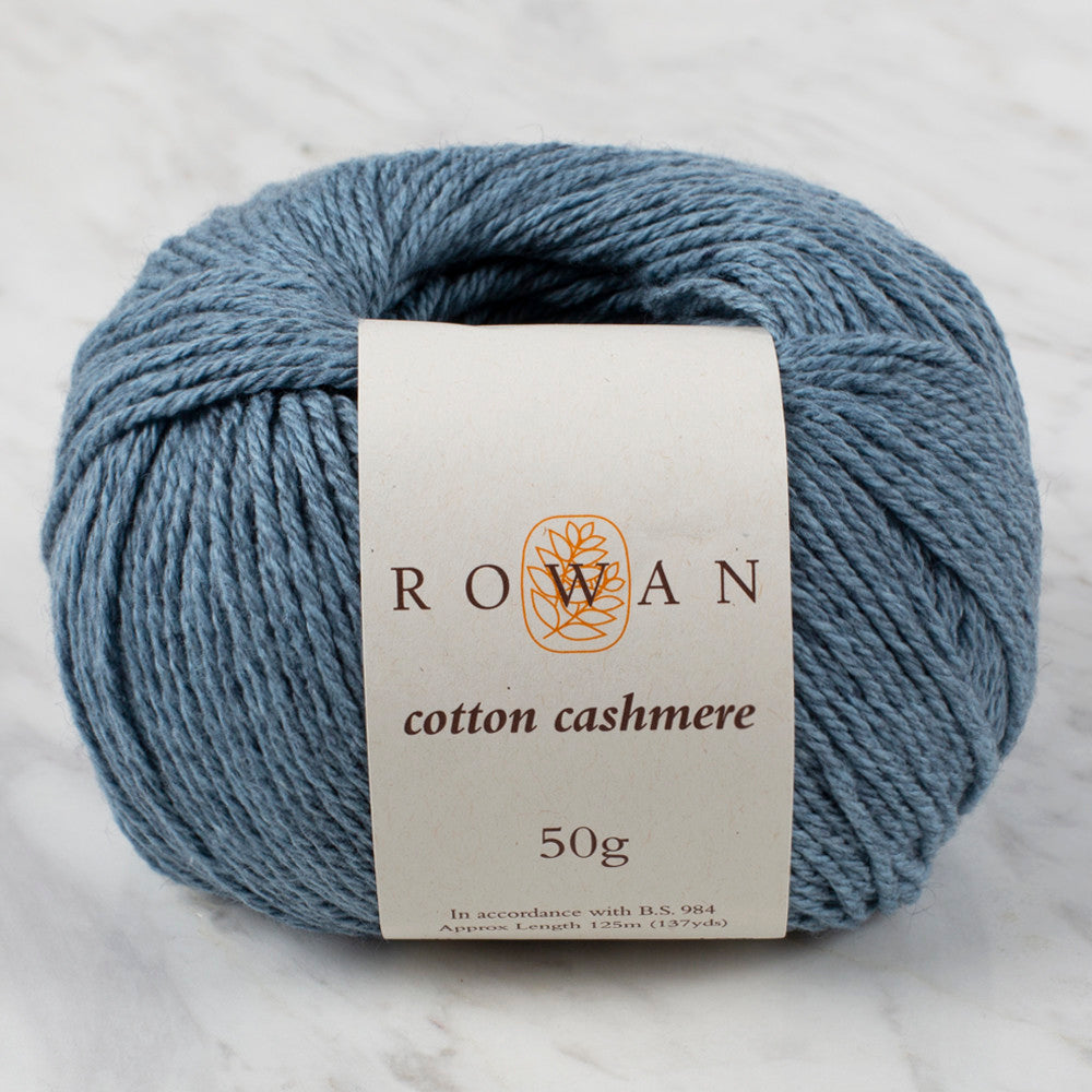 Rowan Cotton Cashmere Yarn, Harbour Blue - 223