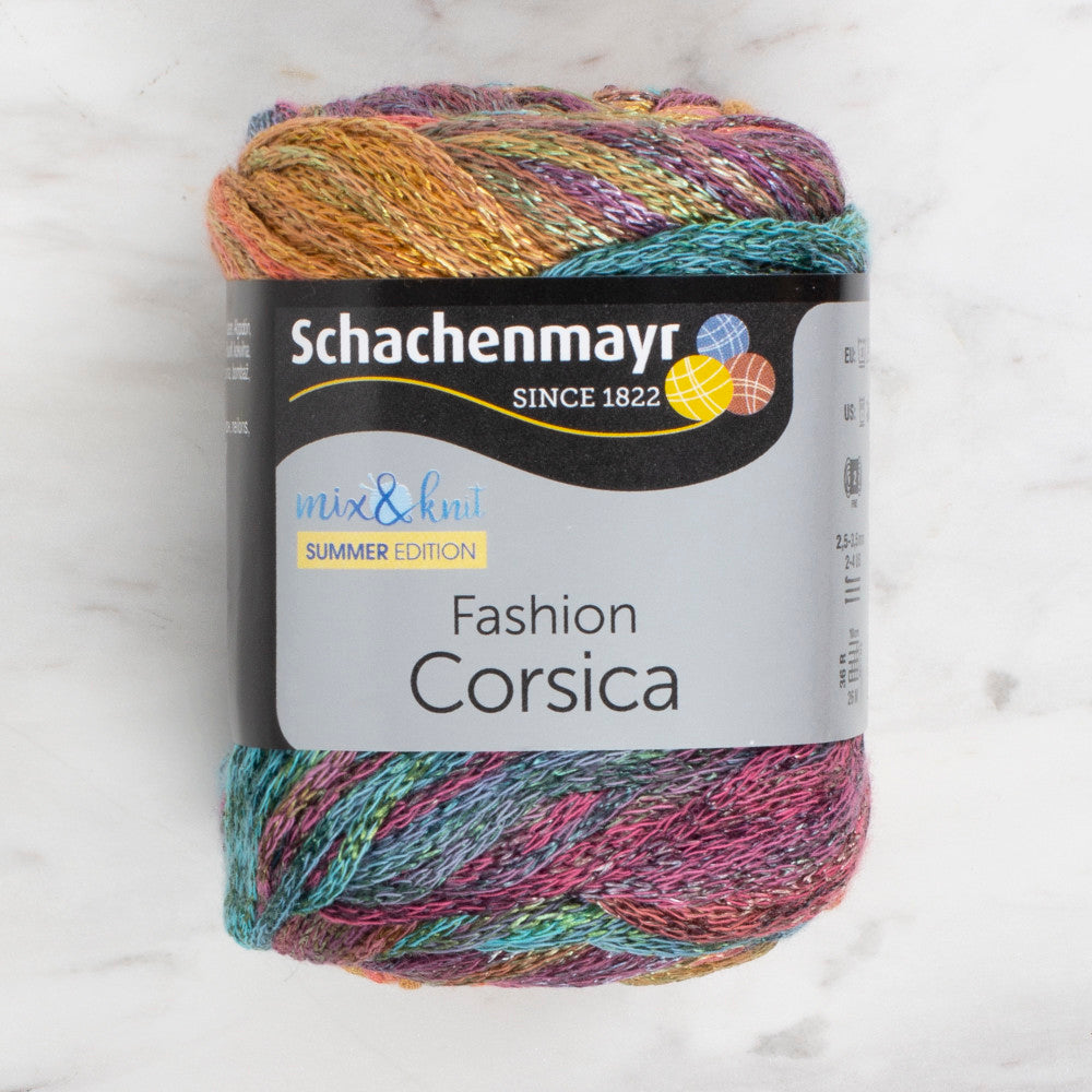 Schachenmayr Fashion Corsica 50 gr Knitting Yarn, Variegated - 9807364 - 00085