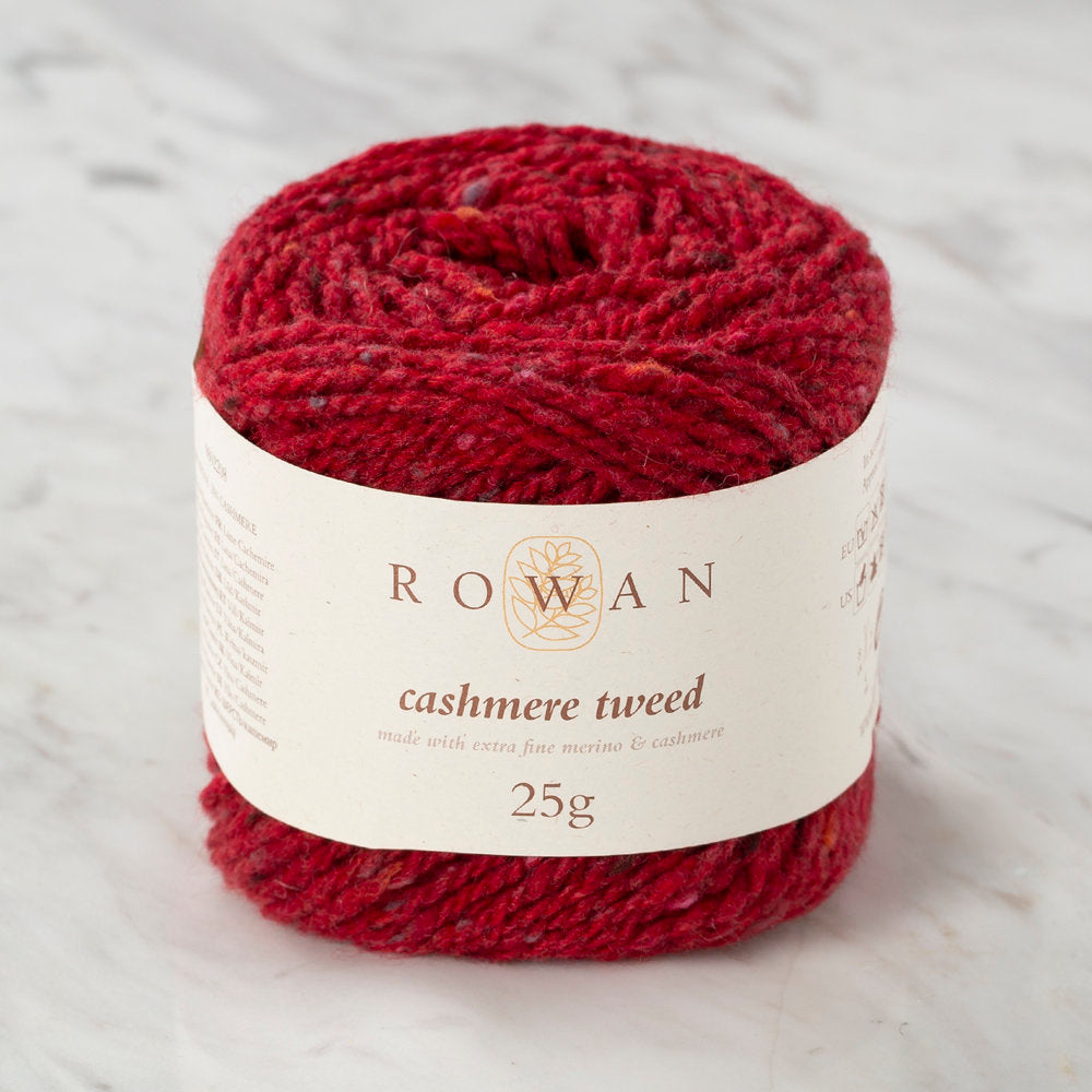 Rowan Cashmere Tweed Yarn, Ruby - 00009