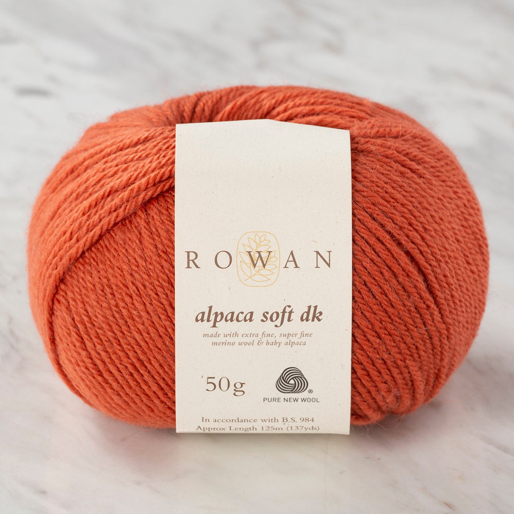 Rowan Alpaca Soft DK Yarn, Brick 00218